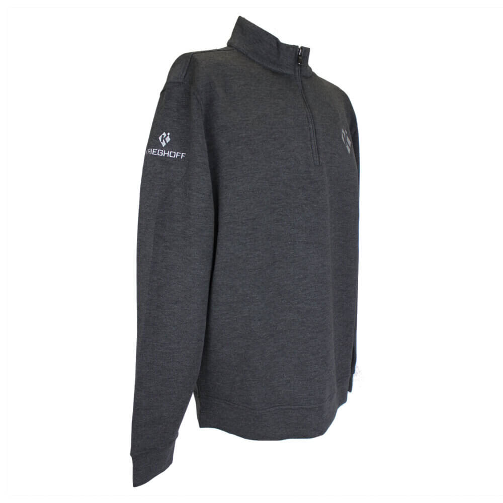 Men’s “The Spring” 1/4 Zip Jacket, Black Heather